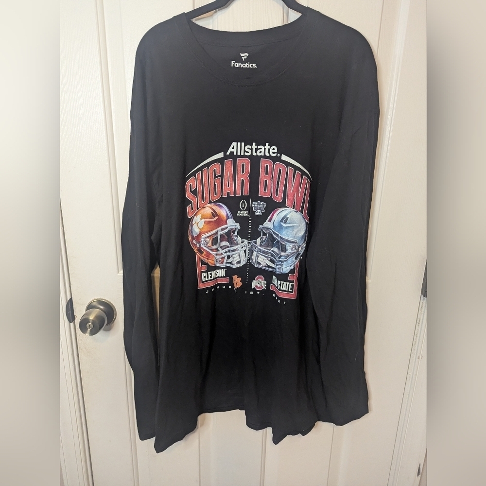 Fanatics Allstate 2021 Sugar Bowl Long Sleeve. T-Shirt, Mens Size 2XL NWT